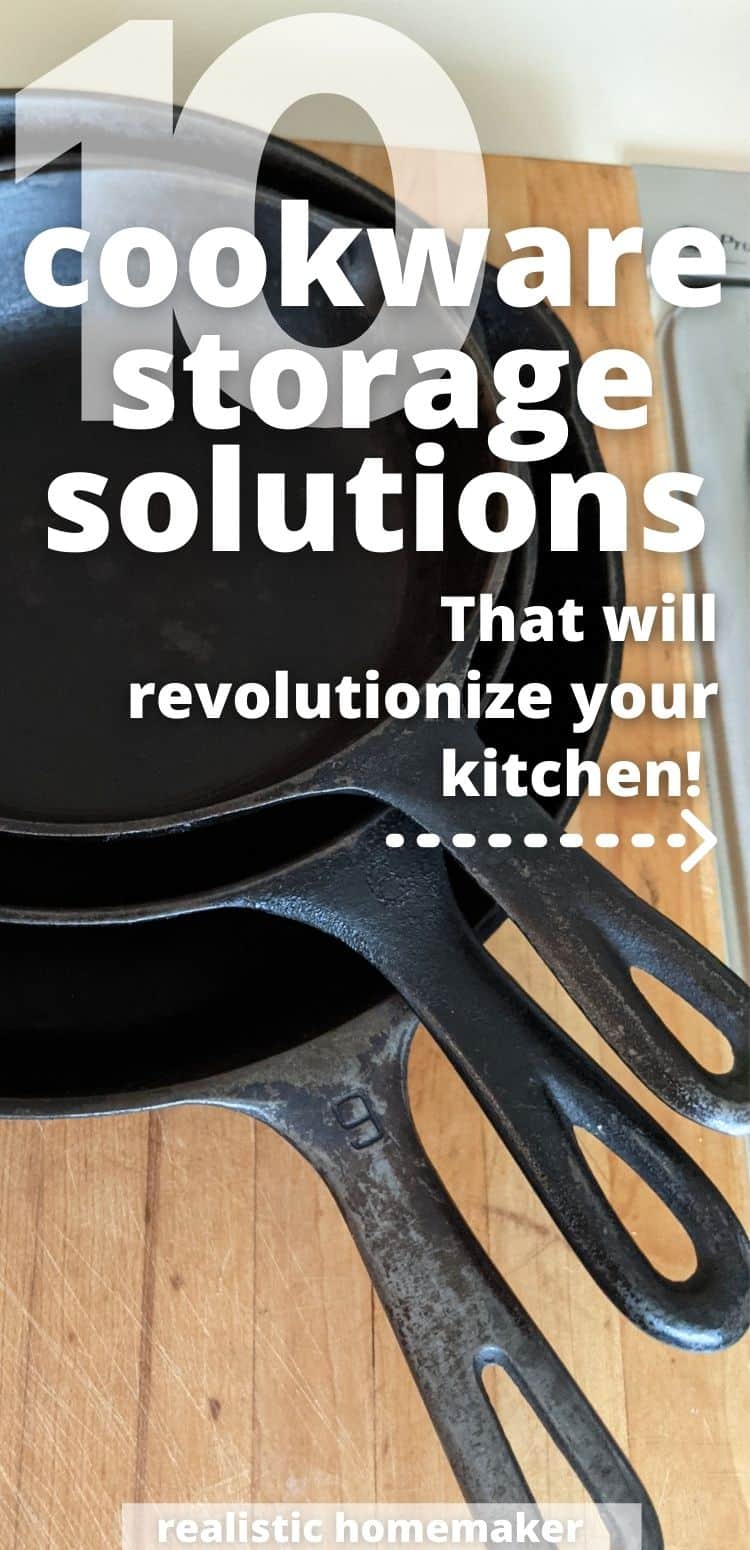 10 Simple Ways to Organize Pots and Pans in Your Kitchen - Realistic ...